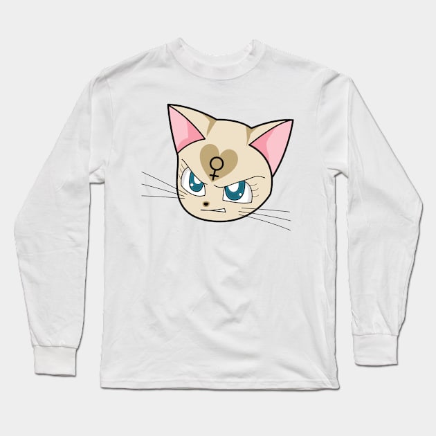 Angry Feminist Cat Long Sleeve T-Shirt by hunnydoll